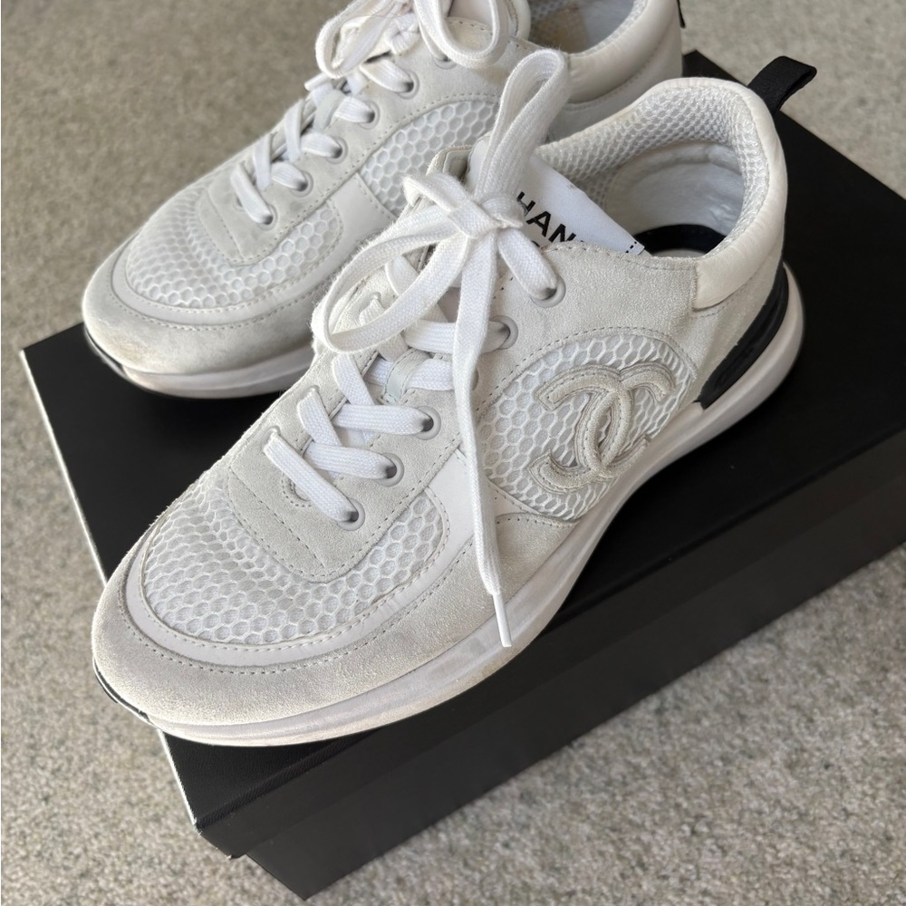 Chanel White Sneakers